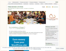 Tablet Screenshot of creciendojuntoszamora.wordpress.com