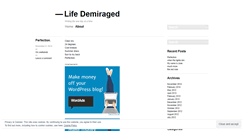 Desktop Screenshot of lifedemiraged.wordpress.com