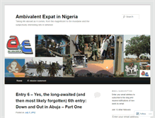 Tablet Screenshot of ambivalentexpat.wordpress.com