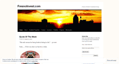 Desktop Screenshot of fresnoinvest.wordpress.com