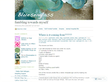 Tablet Screenshot of blueseaglass.wordpress.com