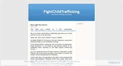 Desktop Screenshot of fightchildtrafficking.wordpress.com