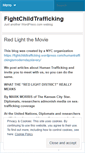 Mobile Screenshot of fightchildtrafficking.wordpress.com