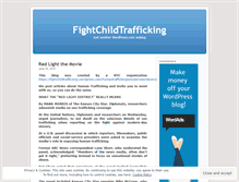 Tablet Screenshot of fightchildtrafficking.wordpress.com