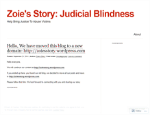 Tablet Screenshot of howblindcanjusticebe.wordpress.com