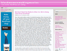 Tablet Screenshot of blackwomenmakingmovies.wordpress.com