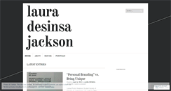 Desktop Screenshot of lauradesinsajackson.wordpress.com