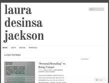 Tablet Screenshot of lauradesinsajackson.wordpress.com