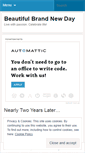 Mobile Screenshot of beautifulbrandnewday.wordpress.com