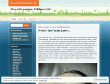 Tablet Screenshot of beautifulbrandnewday.wordpress.com
