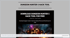 Desktop Screenshot of dungeonhunter5hack.wordpress.com