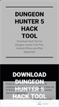 Mobile Screenshot of dungeonhunter5hack.wordpress.com