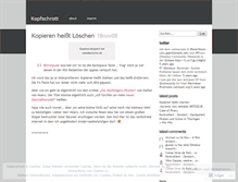 Tablet Screenshot of kopfschrott.wordpress.com