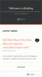 Mobile Screenshot of albsblog.wordpress.com