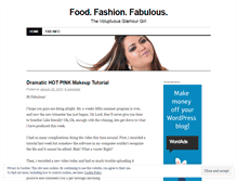 Tablet Screenshot of foodfashionfabulous.wordpress.com