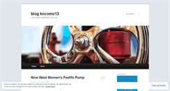 Desktop Screenshot of blogkocomo13.wordpress.com