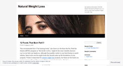 Desktop Screenshot of naturallylosingweight.wordpress.com