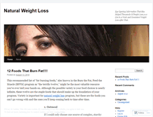 Tablet Screenshot of naturallylosingweight.wordpress.com