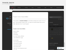 Tablet Screenshot of amandajeanne.wordpress.com