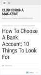 Mobile Screenshot of clubcorona.wordpress.com