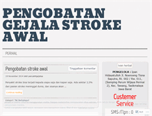 Tablet Screenshot of pengobatangejalastrokeawal.wordpress.com