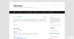 Desktop Screenshot of alfajriblog.wordpress.com