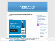 Tablet Screenshot of goldenvoices.wordpress.com