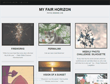 Tablet Screenshot of fairhorizon.wordpress.com