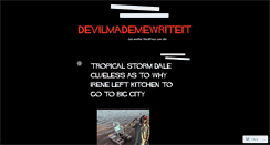Desktop Screenshot of devilmademewriteit.wordpress.com