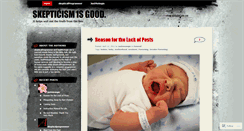 Desktop Screenshot of beingskeptical.wordpress.com