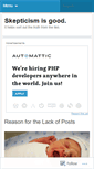 Mobile Screenshot of beingskeptical.wordpress.com