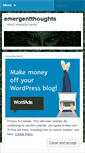 Mobile Screenshot of emergentthoughts.wordpress.com