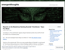 Tablet Screenshot of emergentthoughts.wordpress.com