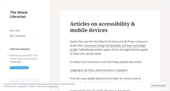 Desktop Screenshot of moxielibrarian.wordpress.com