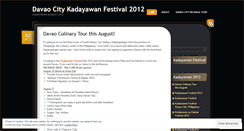 Desktop Screenshot of kadayawan2012.wordpress.com