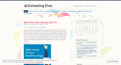 Desktop Screenshot of enchantingelves.wordpress.com