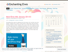 Tablet Screenshot of enchantingelves.wordpress.com