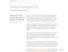 Tablet Screenshot of helensinger75.wordpress.com