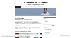 Desktop Screenshot of janterwort.wordpress.com