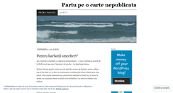 Desktop Screenshot of pariupeocartenepublicata.wordpress.com