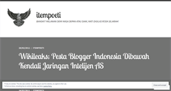 Desktop Screenshot of itempoeti.wordpress.com