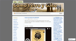 Desktop Screenshot of comoperroygato.wordpress.com