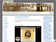 Tablet Screenshot of comoperroygato.wordpress.com