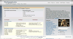 Desktop Screenshot of mortgagelens.wordpress.com