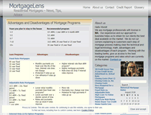 Tablet Screenshot of mortgagelens.wordpress.com