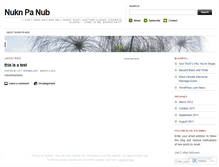 Tablet Screenshot of nuknpanub.wordpress.com