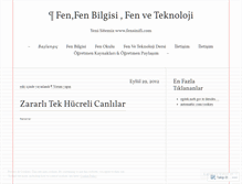 Tablet Screenshot of fenbilgisifen.wordpress.com