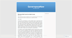 Desktop Screenshot of govnow.wordpress.com
