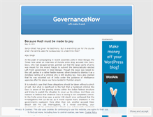 Tablet Screenshot of govnow.wordpress.com