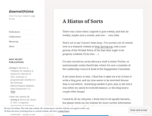 Tablet Screenshot of downwithtime.wordpress.com